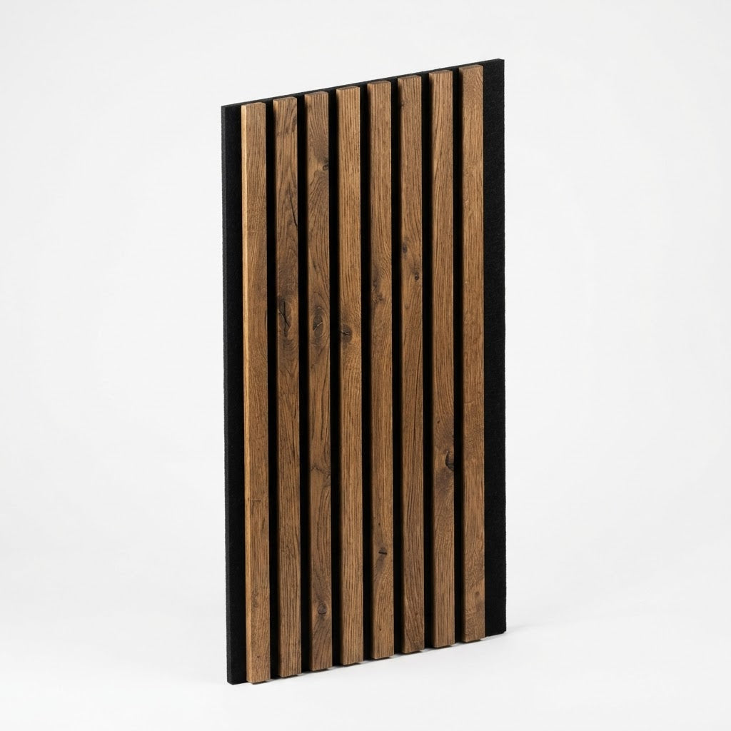 Rosedale XL Walnut Acoustic Wall Panel — 270 × 110 cm