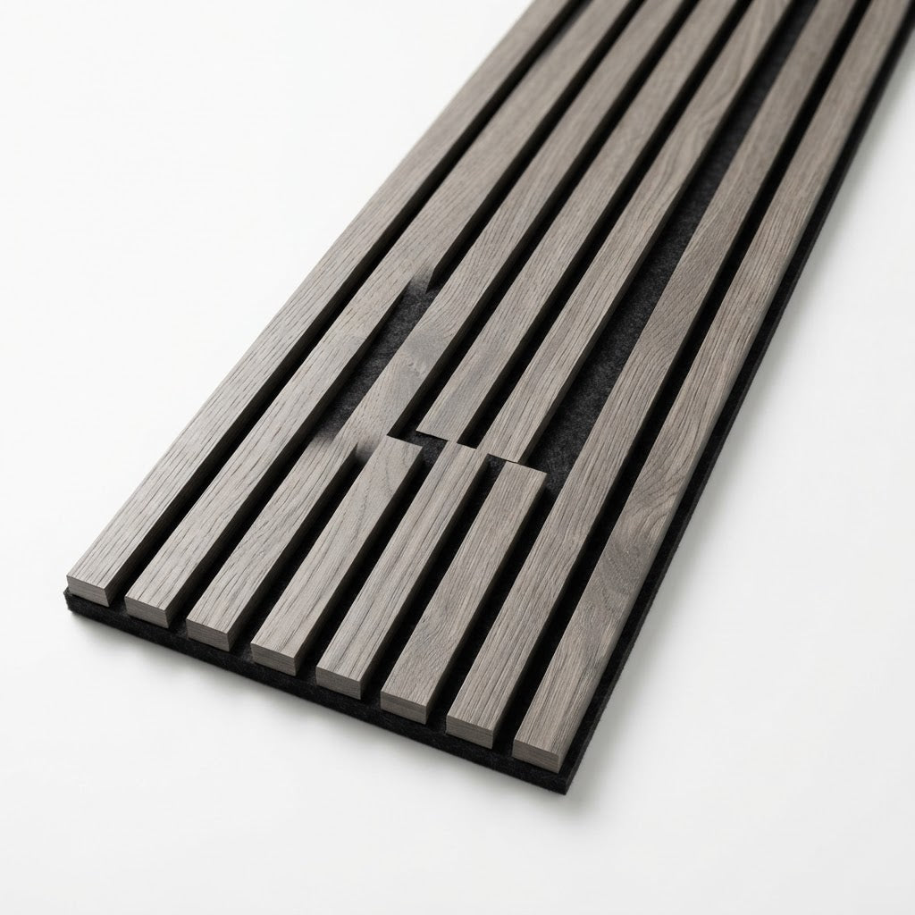 Rosedale XL Walnut Acoustic Wall Panel — 270 × 110 cm
